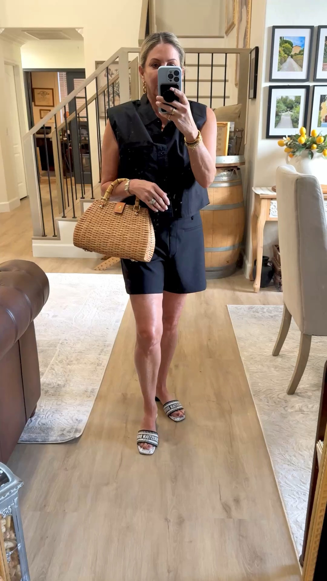 Summer Chic in black with fun accessories.

#LTKdayinmylife #LTKootd #LTKOver40