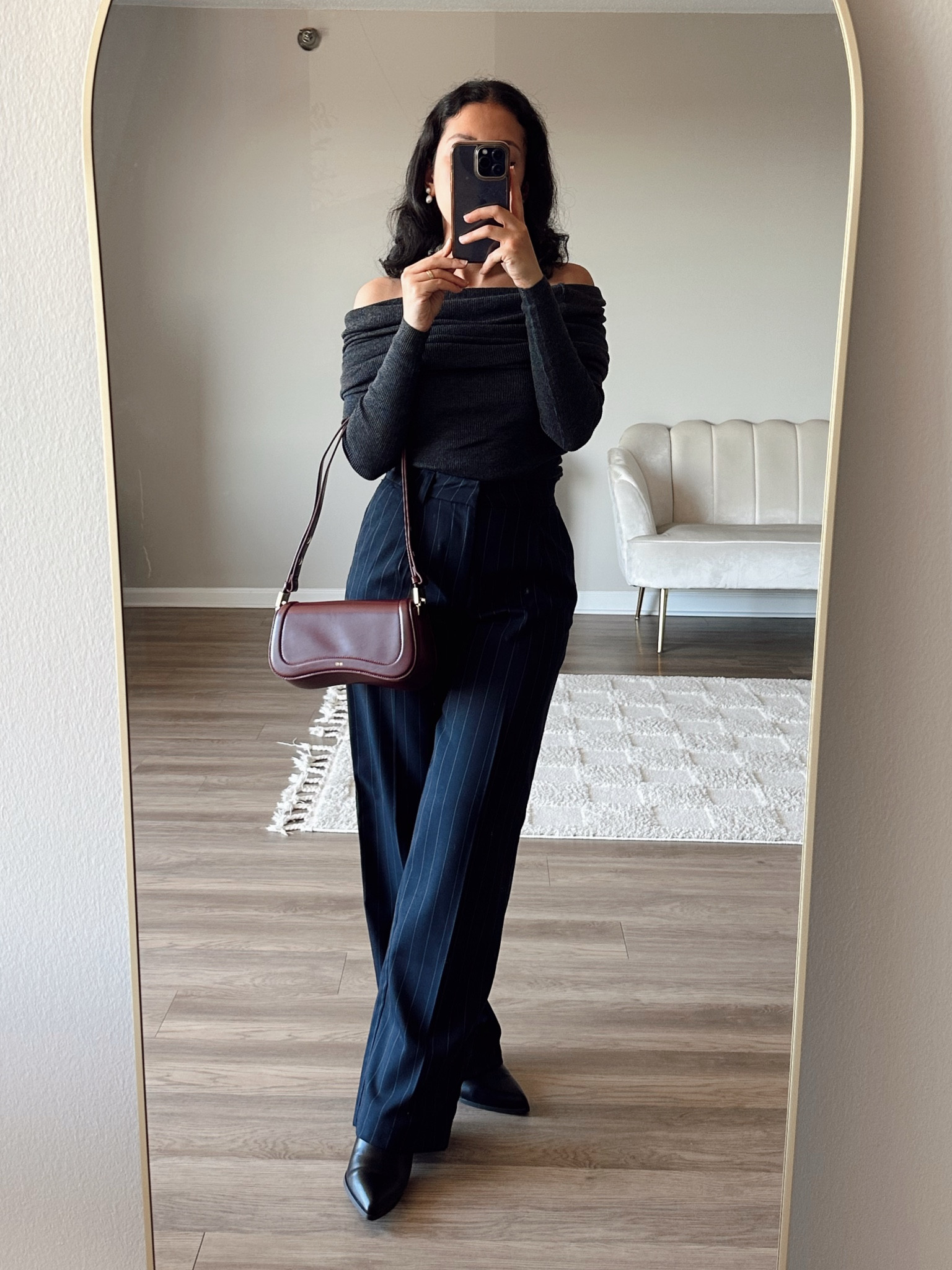 The perfect off shoulder sweater 

#LTKSeasonal #LTKHoliday #LTKFindsUnder100