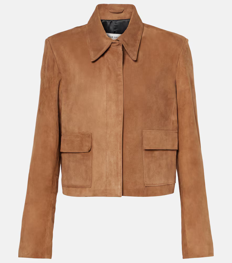 Nour Hammour Bleeker cropped suede jacket | Mytheresa (US/CA)