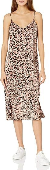 The Drop Women's Ana Silky V-Neck Midi Slip Dress | Amazon (US)