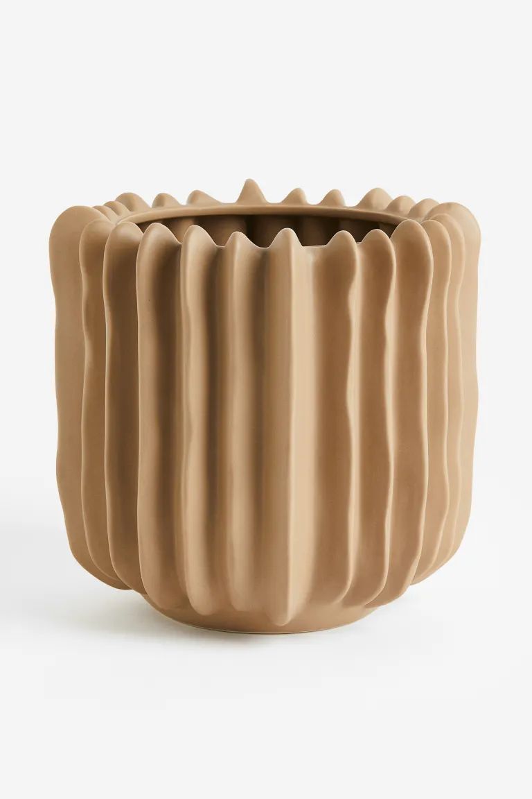 Large Stoneware Plant Pot | H&M (US + CA)