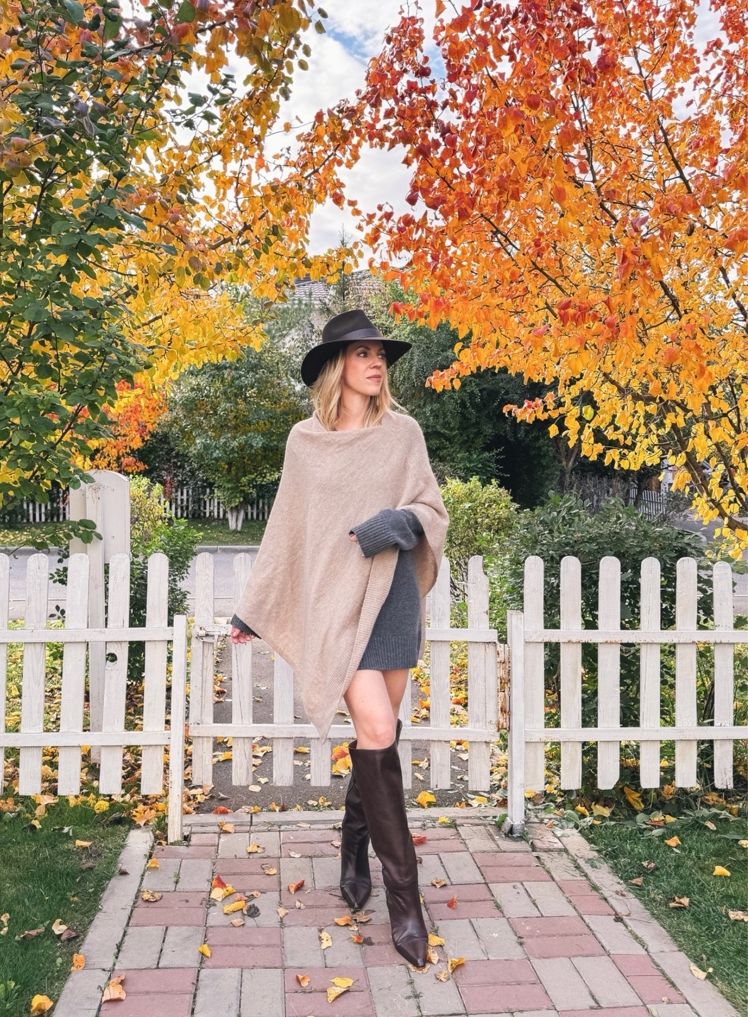 This cozy cashmere poncho is back in stock in beige and chocolate brown - under $70 and makes a timeless fall layer

#LTKSeasonal #LTKOver40 #LTKSaleAlert