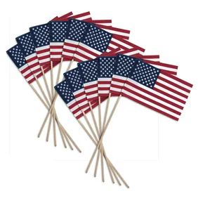 GiftExpress Set of 12, Proudly Made in U.S.A. Small American Flags 4x6 Inch/Small US Flag/Mini Am... | Walmart (US)