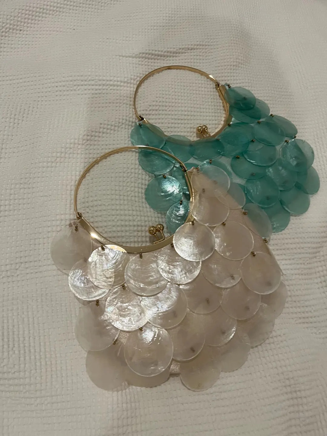 Capiz Shell Sequin Clutch, Seashell Purse, Seashell Bag, Beach Bag, Ocean Hand Bag, Formal Clutch... | Etsy (US)