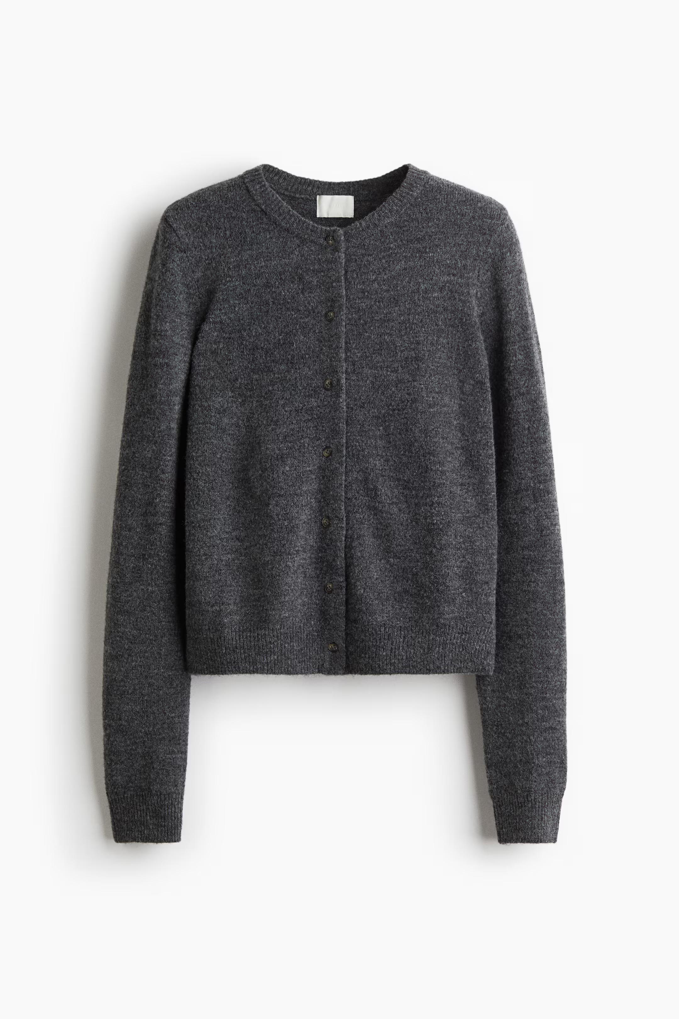 Knit Cardigan - Dark gray melange - Ladies | H&M US | H&M (US + CA)