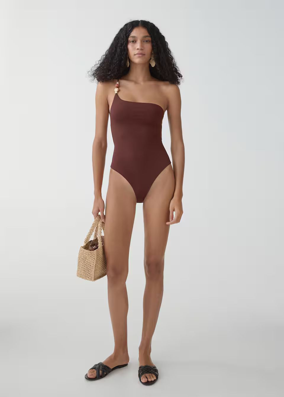Seashell print swimsuit -  Women | Mango USA | MANGO (US)