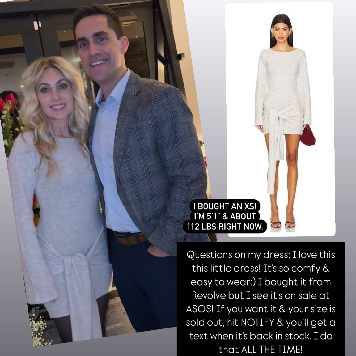 Love this little dress! Easy, comfy dress! Not itchy at all! 10/10:) I’m wearing a size xs. I’m 5’1” & about 112 lbs right now. #asos #4thandreckless #revolve #dress

#LTKOver40