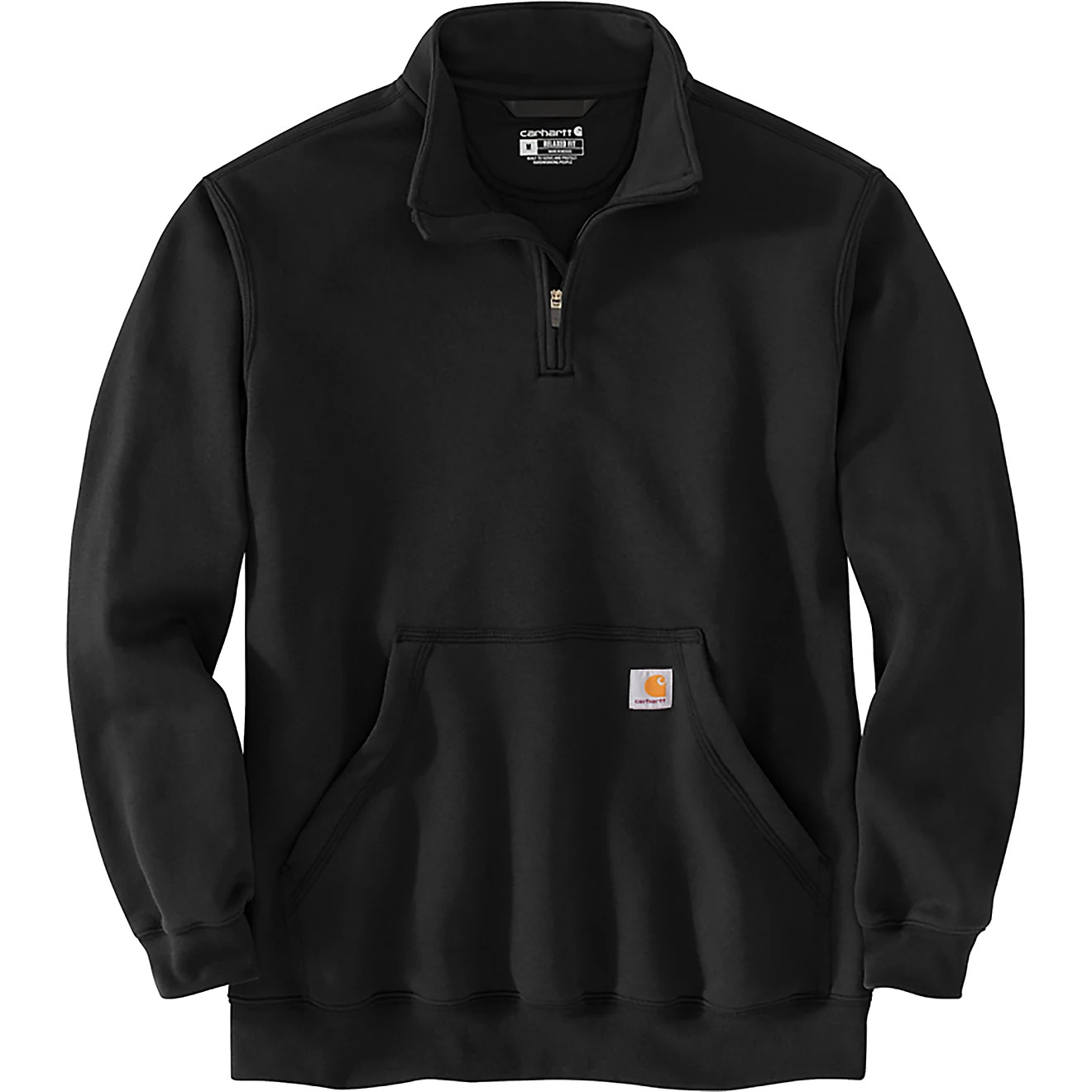Carhartt Men's Loose Fit Midweight 1/4-Zip Mock Neck Sweatshirt | Academy Sports + Outdoors