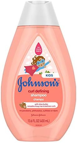 Johnson's Baby Curl-Defining, Frizz Control, Tear-Free Kids' Shampoo with Shea Butter, Paraben-, Sul | Amazon (US)