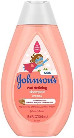 Johnson's Baby Curl-Defining, Frizz Control, Tear-Free Kids' Shampoo with Shea Butter, Paraben-, Sul | Amazon (US)