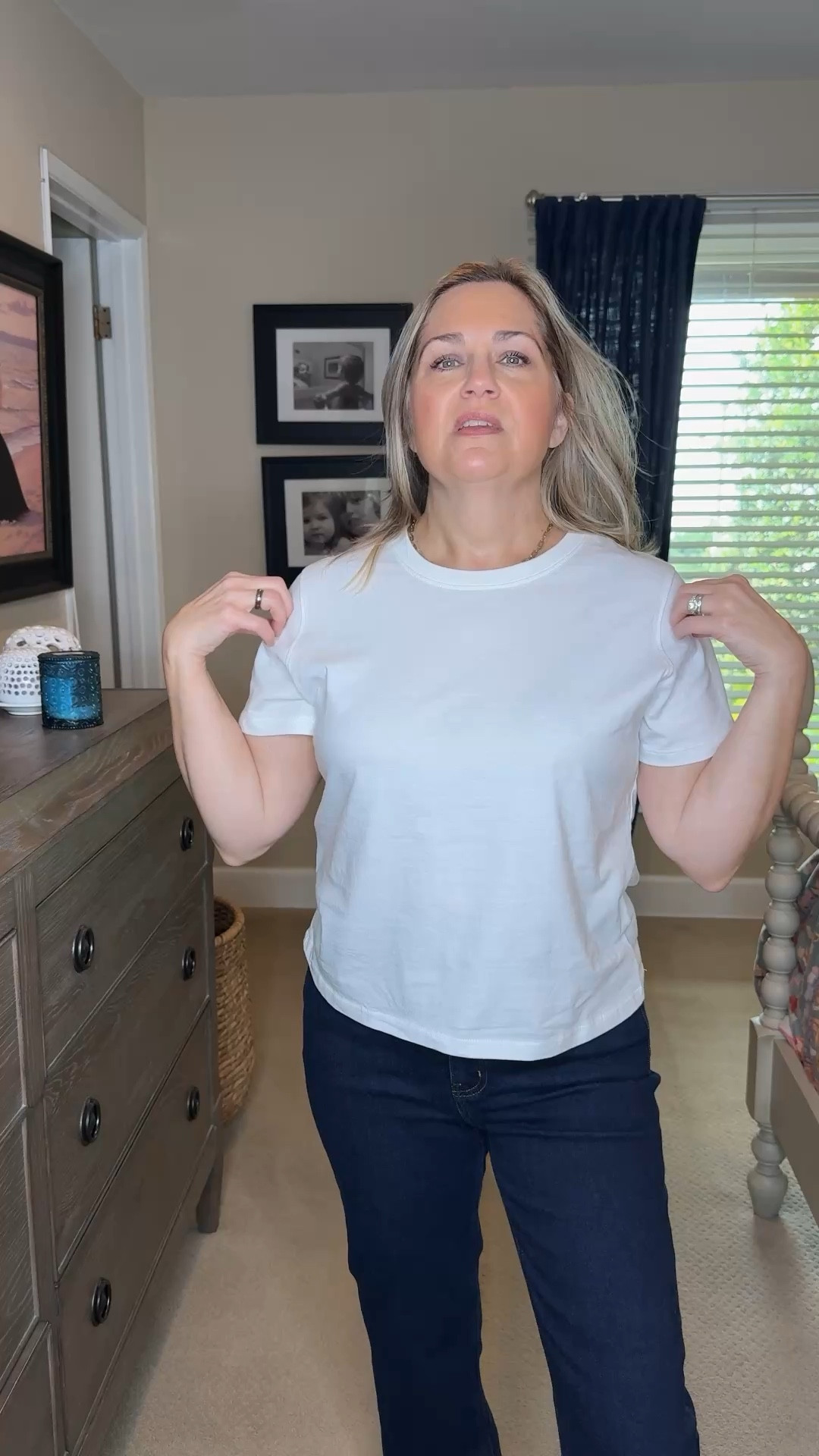 A white T-shirt is a staple in any classic wardrobe! Layer it, dress it up & dress it down it works every day! 

#LTKOver40 #LTKspringtrends #LTKootd