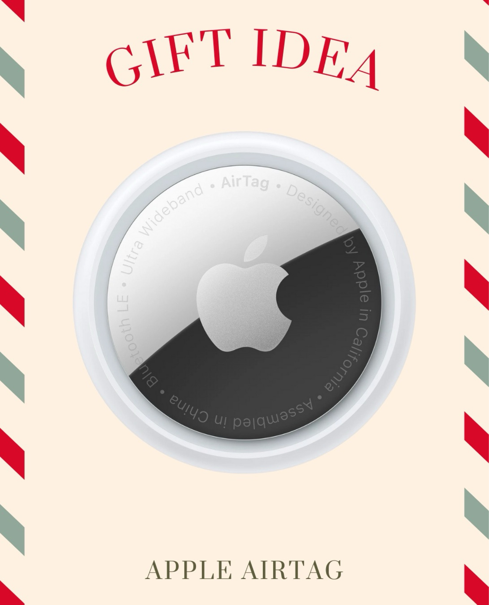 🎁 Gift Idea: Apple AirTag - Never Lose Your Stuff Again! 🗝️

The Apple AirTag is the perfect gift for anyone who tends to misplace their keys, wallet, or bag. Simply attach it to your belongings and track them easily with your phone!

#LTKHoliday #LTKFindsUnder50 #LTKGiftGuide