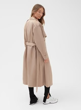 Beige Belted Trench Coat - Lille | 4th & Reckless