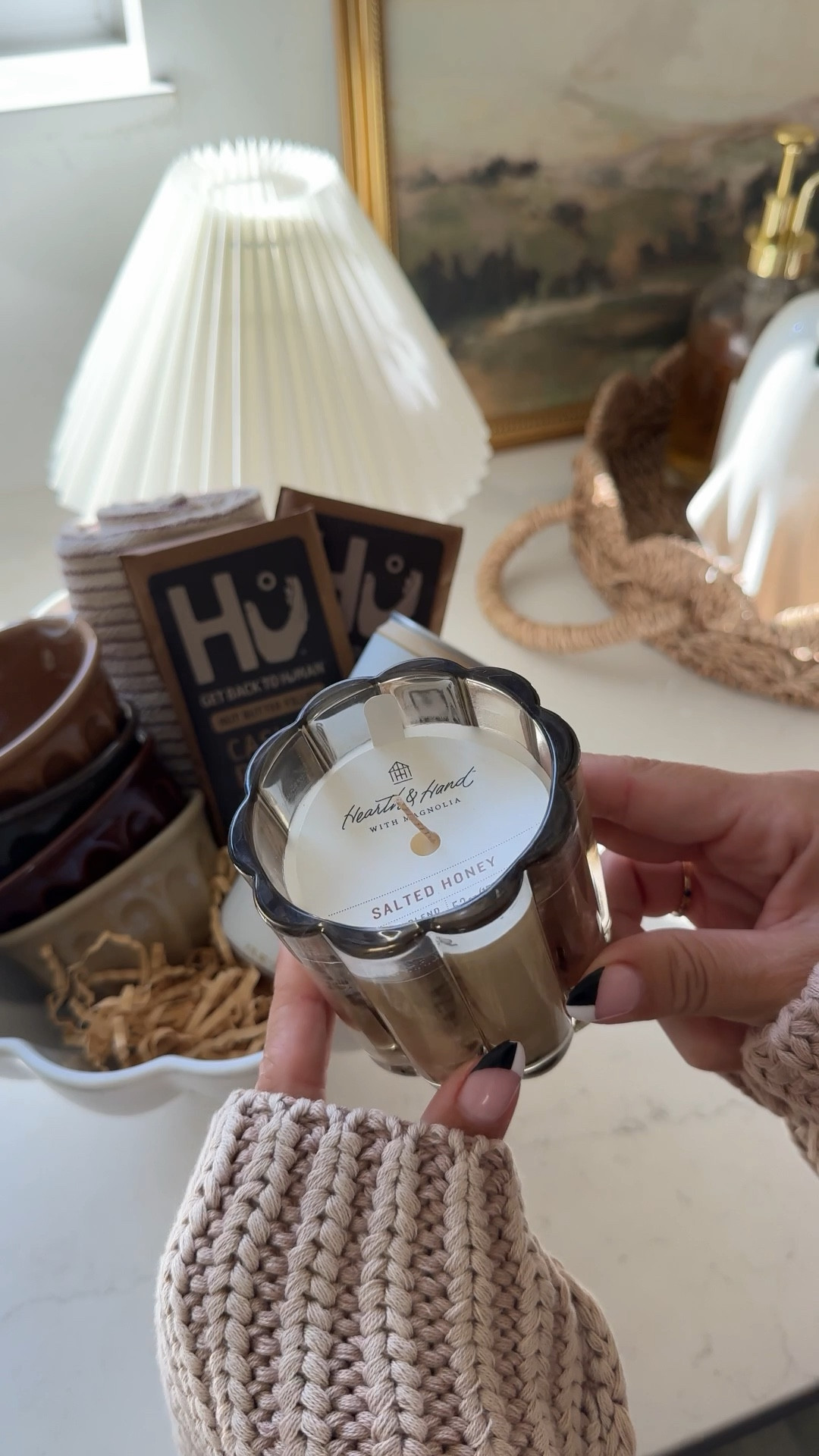 cutsie fall themed “gift bowl”🕯️ filled with kitchen towel, scalloped serving bowls (the colors!), cold brew, chocolate, candle and twinkle lights ✨ a little something special for a housewarming gift, your bestie, hostess gift, etc!

#LTKHome #LTKVideo #LTKFamily