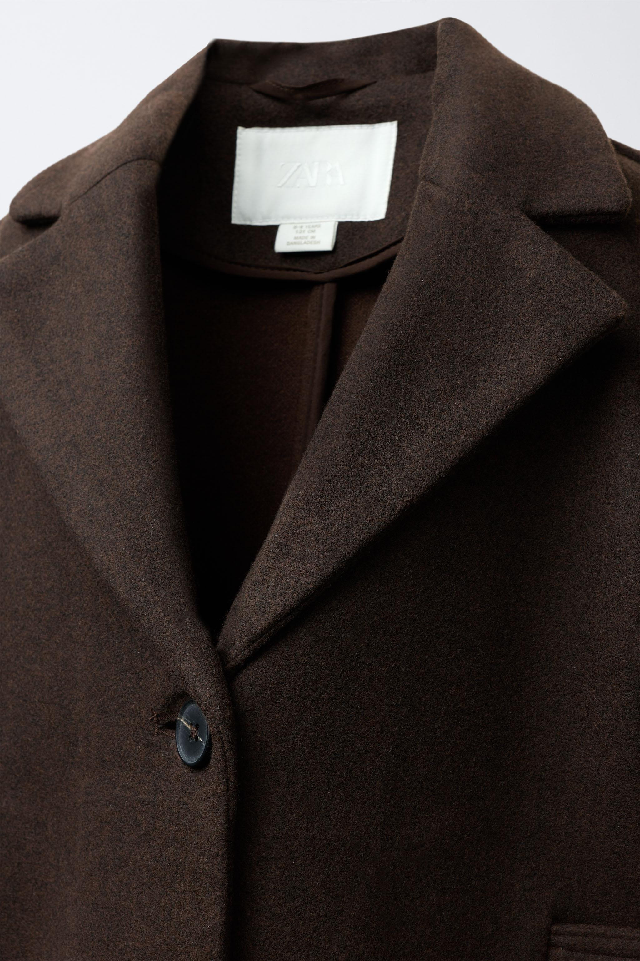 LONG WOOL BLEND COAT | Zara US