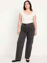 Extra High-Waisted Sky-Hi Wide-Leg Jeans | Old Navy (US)