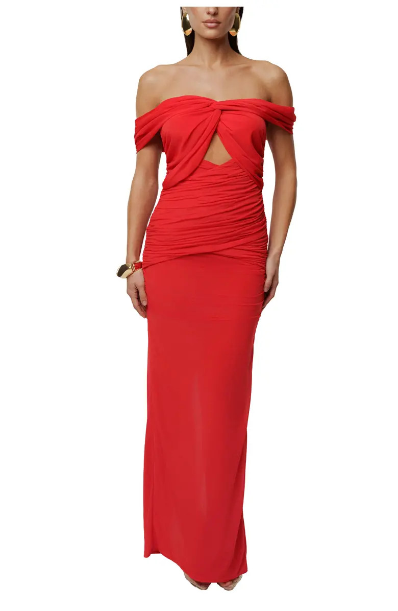 JLUXLABEL Alessandra Off Shoulder Maxi Dress | Nordstrom | Nordstrom