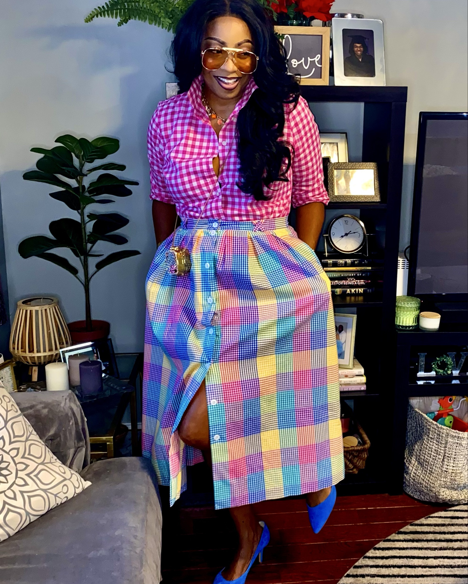 Gingham + Gingham 

#LTKStyleTip #LTKOver40 #LTKBeauty