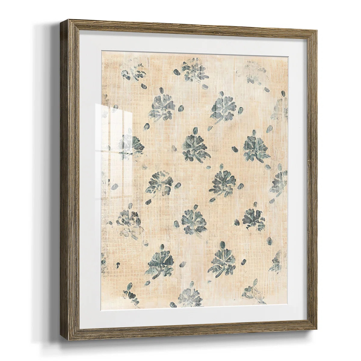 Winston Porter Vintage Blockprint II - Single Picture Frame Print | Wayfair | Wayfair North America