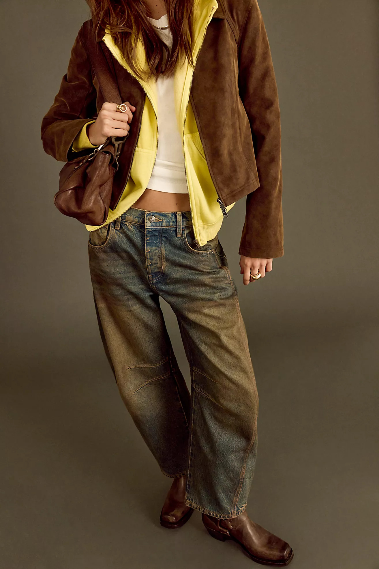 We The Free Good Luck Mid-Rise Barrel Jeans | Free People (UK)