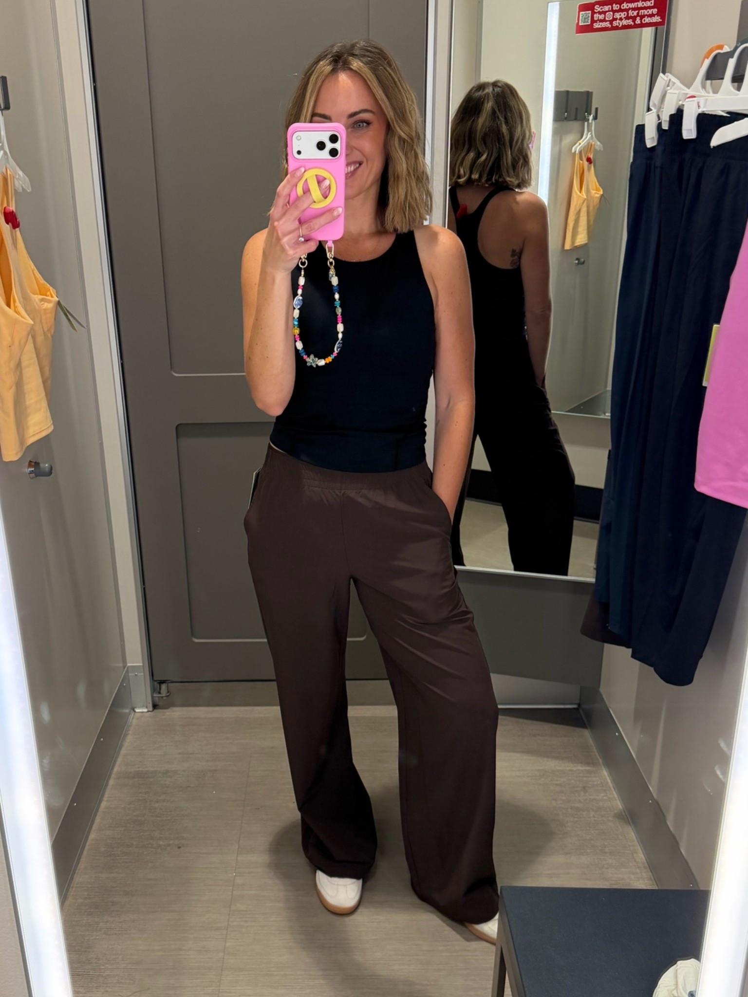 RUN. These pants are the best pants I have EVER seen at Target. I’m in a small, 5’7”.