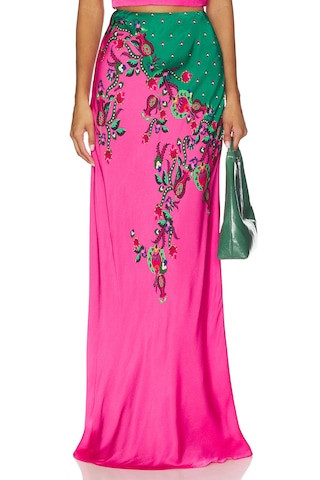 Carine Long Skirt in Budapest Meadow | Revolve Clothing (Global)