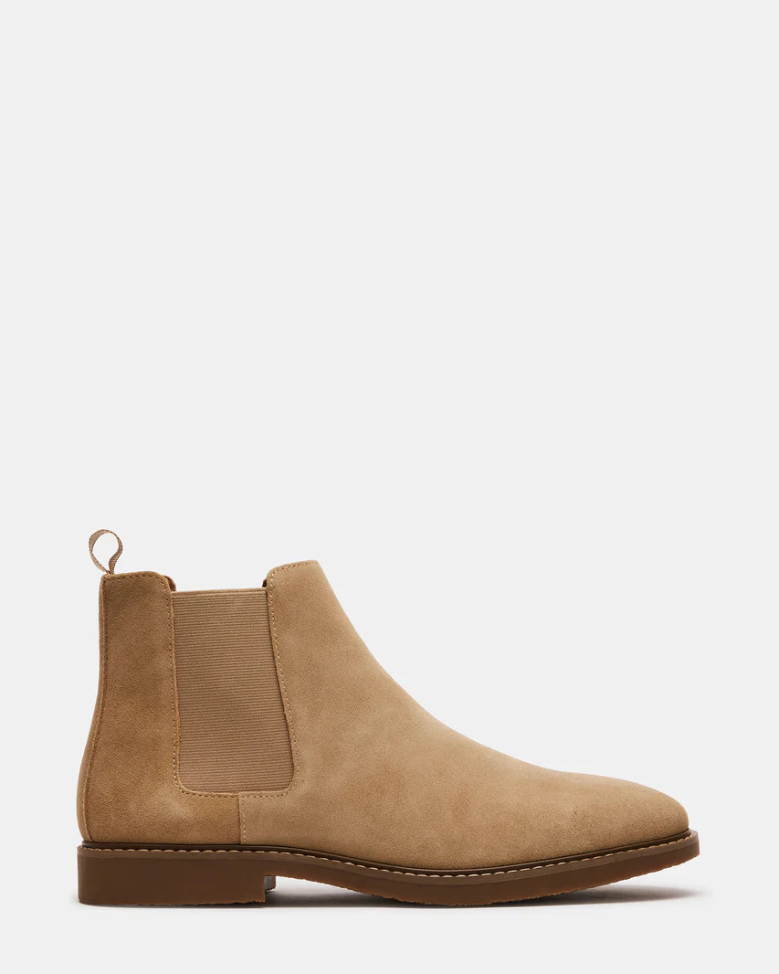 HIGHLINE Sand Suede Ankle Chelsea Boot | Men's Boots | Steve Madden (US)