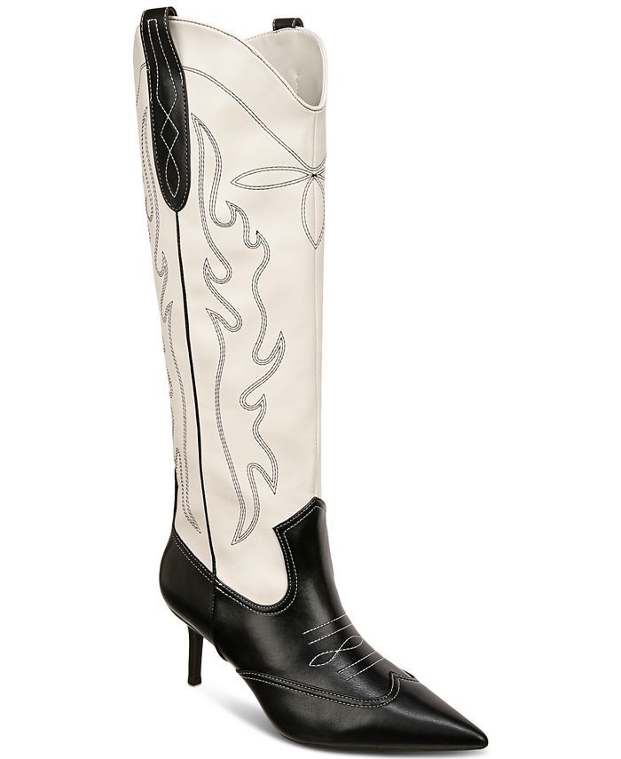 I.N.C. International Concepts Women's Hayleigh Mid-Heel Cowboy Boots, Created for Macys - Macy's | Macy's