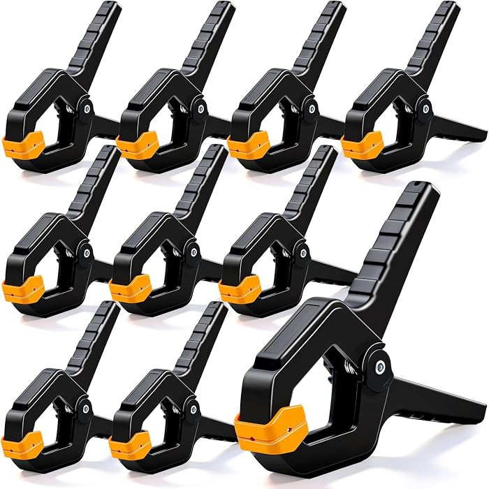 10 Pack Spring Clamps for Crafts & DIY - 3.5 Inch Plastic Woodworking Clamps, Small Balloon Arch ... | Amazon (US)