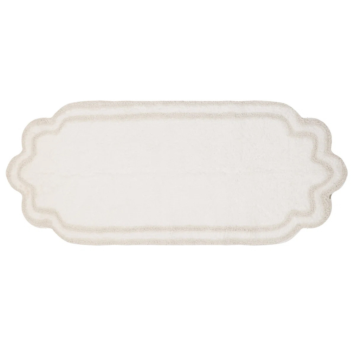 Dobrinka Bath Rug Plush 100% Cotton Mat, Unique Design, Absorbent, Quick Dry | Wayfair North America