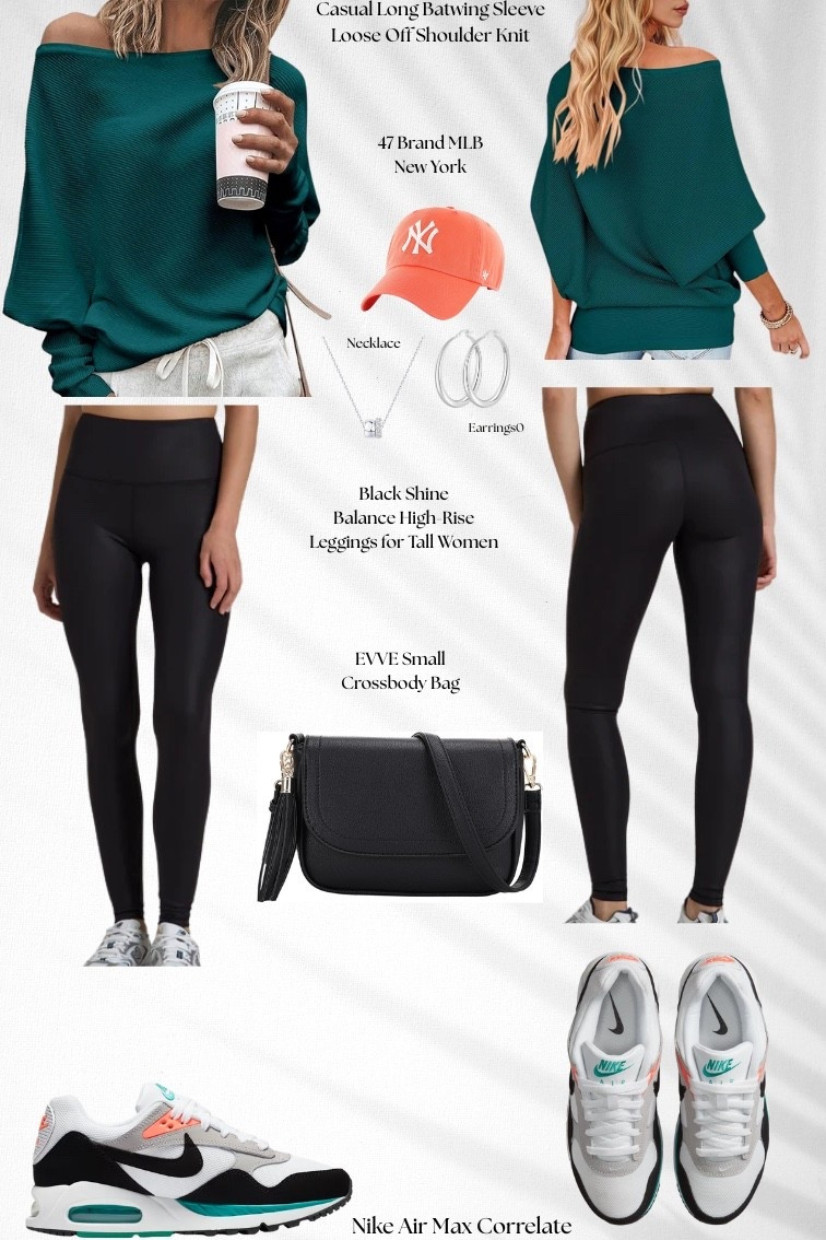 Casual cute outfit! Silk leggings and Nikes! 

#LTKTall #LTKootd
