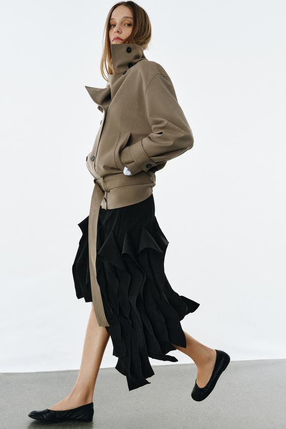 ZW COLLECTION ASYMMETRIC SKIRT | Zara US