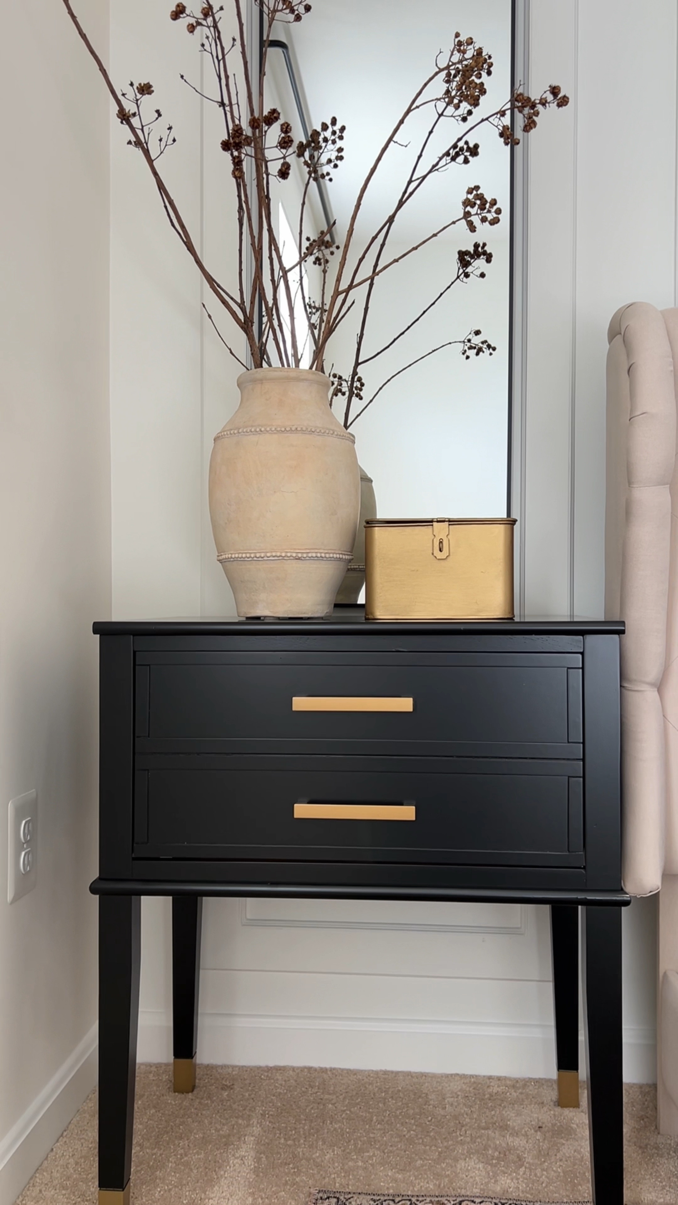 Items in my guest bedroom curated