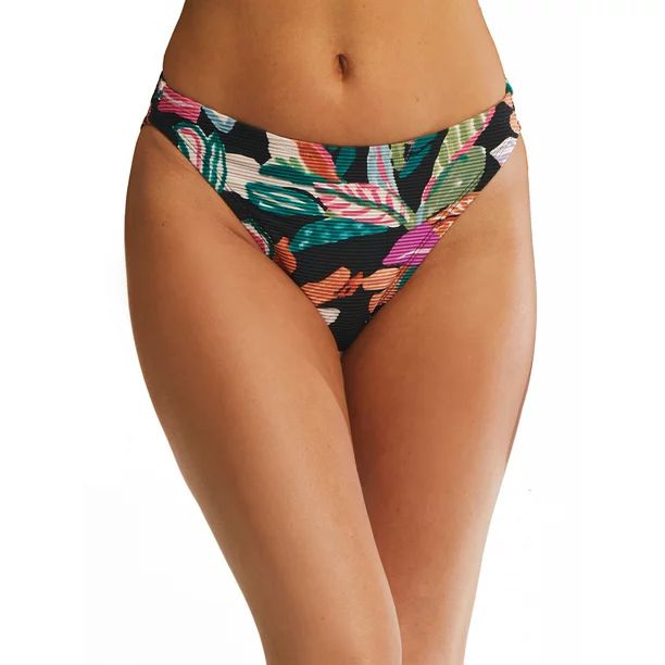 Time and Tru Women's High Leg Swimwear Bikini Bottom | Walmart (US)