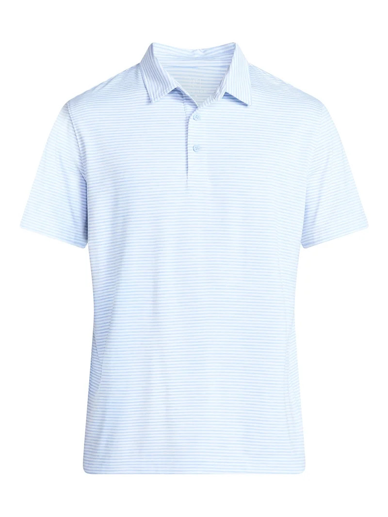 George Men's & Big Men's Relaxed Fit Short Sleeve Stretch Polo Shirt, Sizes S-5XL | Walmart (US)