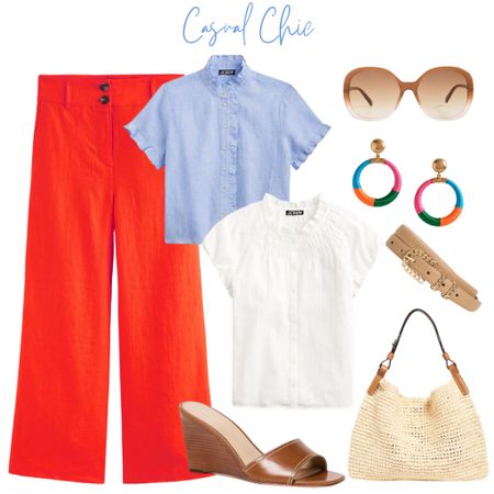 Check out this effortlessly chic ensemble!  Obsessed with the cropped linen pants from Boden. #CasualChic #FashionFaves #OOTD #LinenLove #CasualOutfit #SummerOutfit



#LTKItBag #LTKOver40 #LTKStyleTip