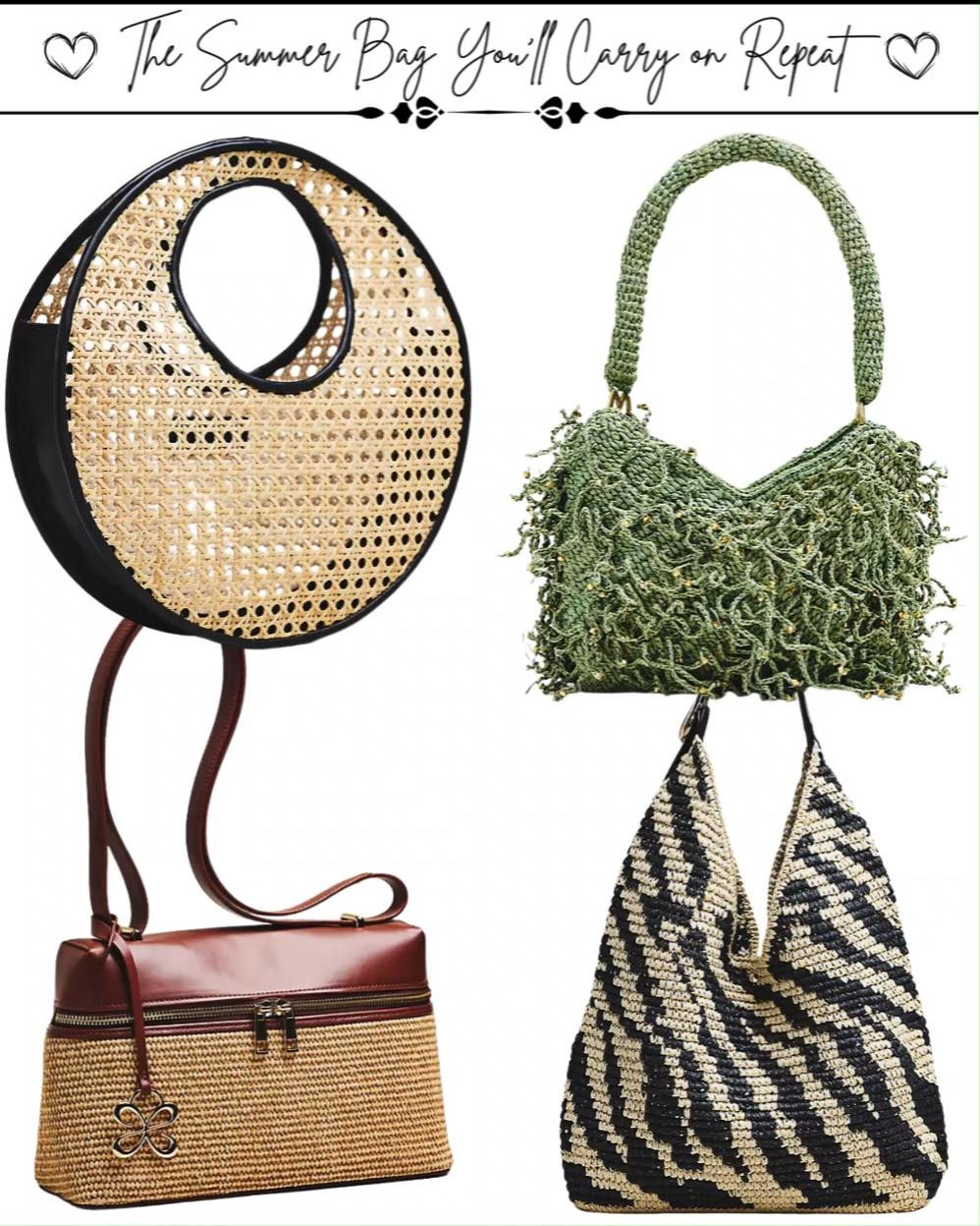 If your outfit feels a little too simple lately… this is what’s missing.

Woven textures mixed with delicate beading? It’s giving effortless detail without doing the most. These are the kind of bags that instantly turn a basic look into something that feels styled, intentional, and just a little bit elevated.

Perfect for summer days when you want to keep things light but still stand out; think beach lunches, sunset plans, vacations, or even just stepping out feeling put together with minimal effort.

There’s something about the mix of texture and subtle shine that makes these feel special… not loud, not overdone, just right. And the best part? They go with everything: linens, dresses, denim, all of it.

Once you start styling with pieces like these, your outfits don’t feel the same without them.

#summerstyle #statementbags #wovenbags #beadedbags #ltkfashion 

 #LTKootd #LTKSaleAlert