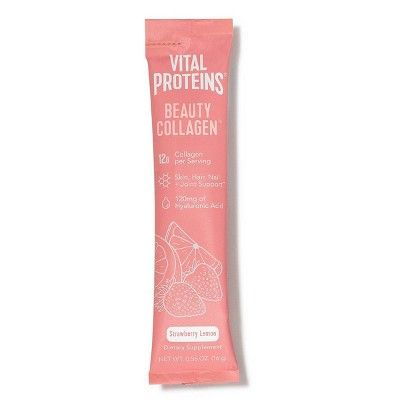 Vital Proteins Beauty Collagen Strawberry Lemon Dietary Supplement - 0.56oz | Target