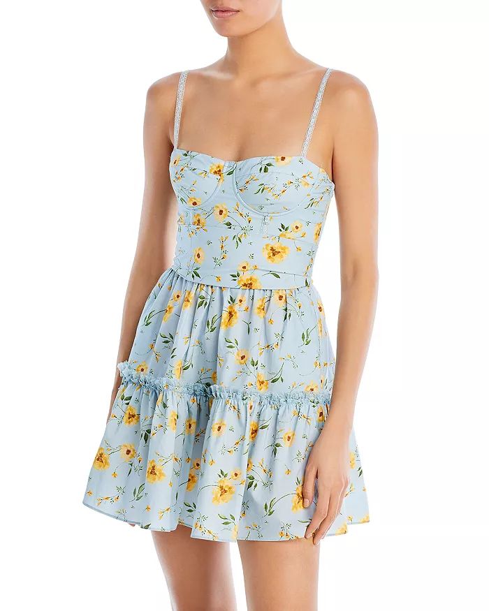 Floral Print Bustier Mini Dress - 100% Exclusive | Bloomingdale's (US)