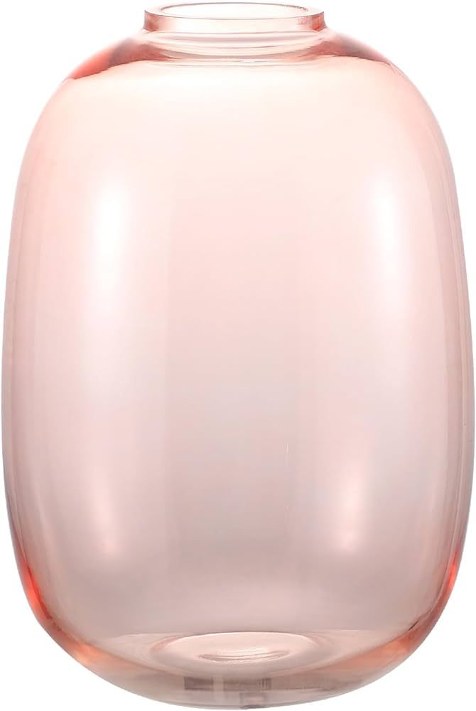 YANWE1 Pink Glass Vase, Large Glass Vase, Flower Vase, Tall Vase, Modern Vase, Decorative Vase, F... | Amazon (US)