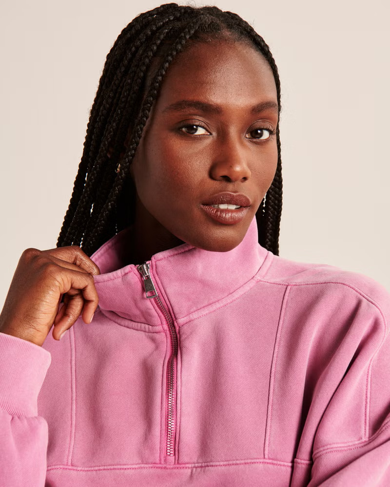 Essential Mini Sunday Half-Zip, Abercrombie | Abercrombie & Fitch (US)