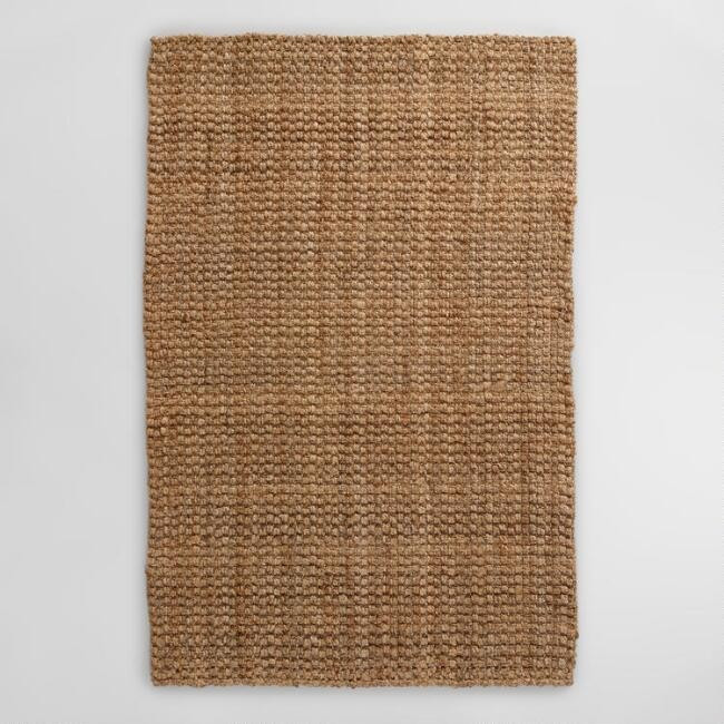 Natural Basket Weave Jute Area Rug | World Market