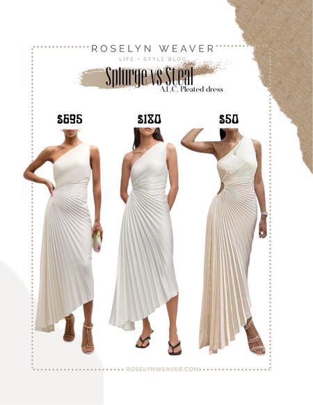 Splurge vs Save - one shoulder pleated dress

White dress, bride dress, bridal shower dress

#LTKfindsunder50 #LTKwedding #LTKfindsunder100