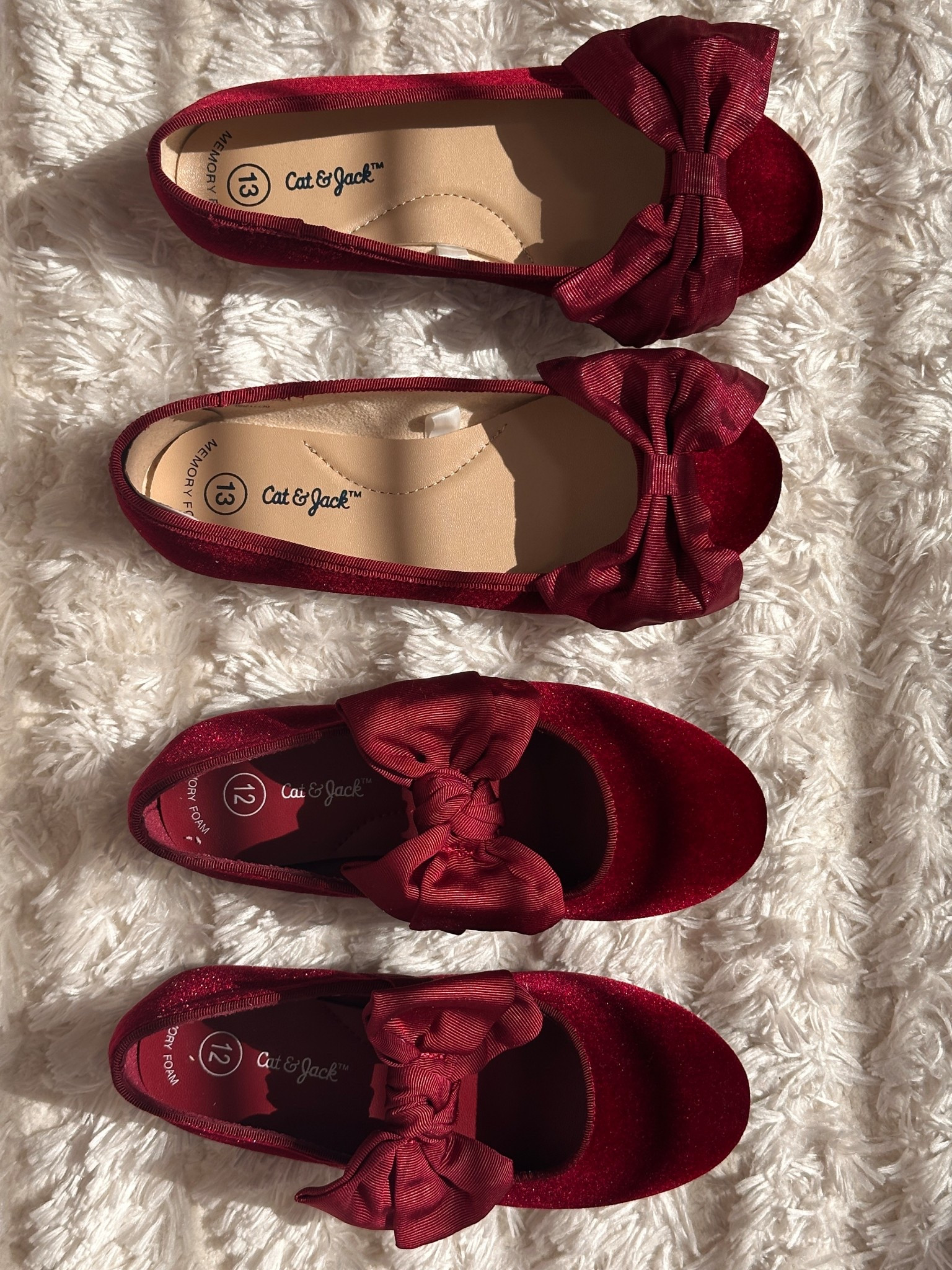 cutest toddler and girls red velvet shoes for the Holidays ❤️🎀🎄