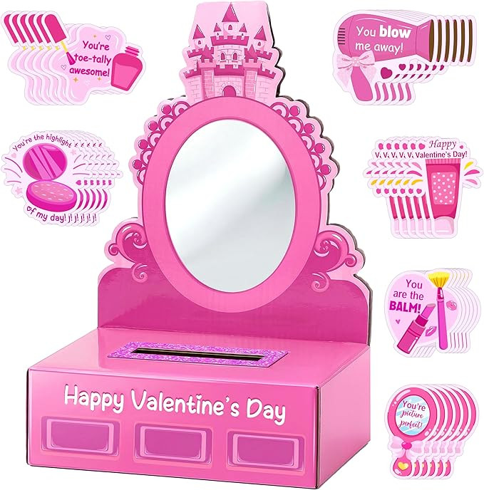 Valentines Box DIY Mailbox for Classroom Exchange Valentine Tabletop Mailboxes Decoration for Sch... | Amazon (US)