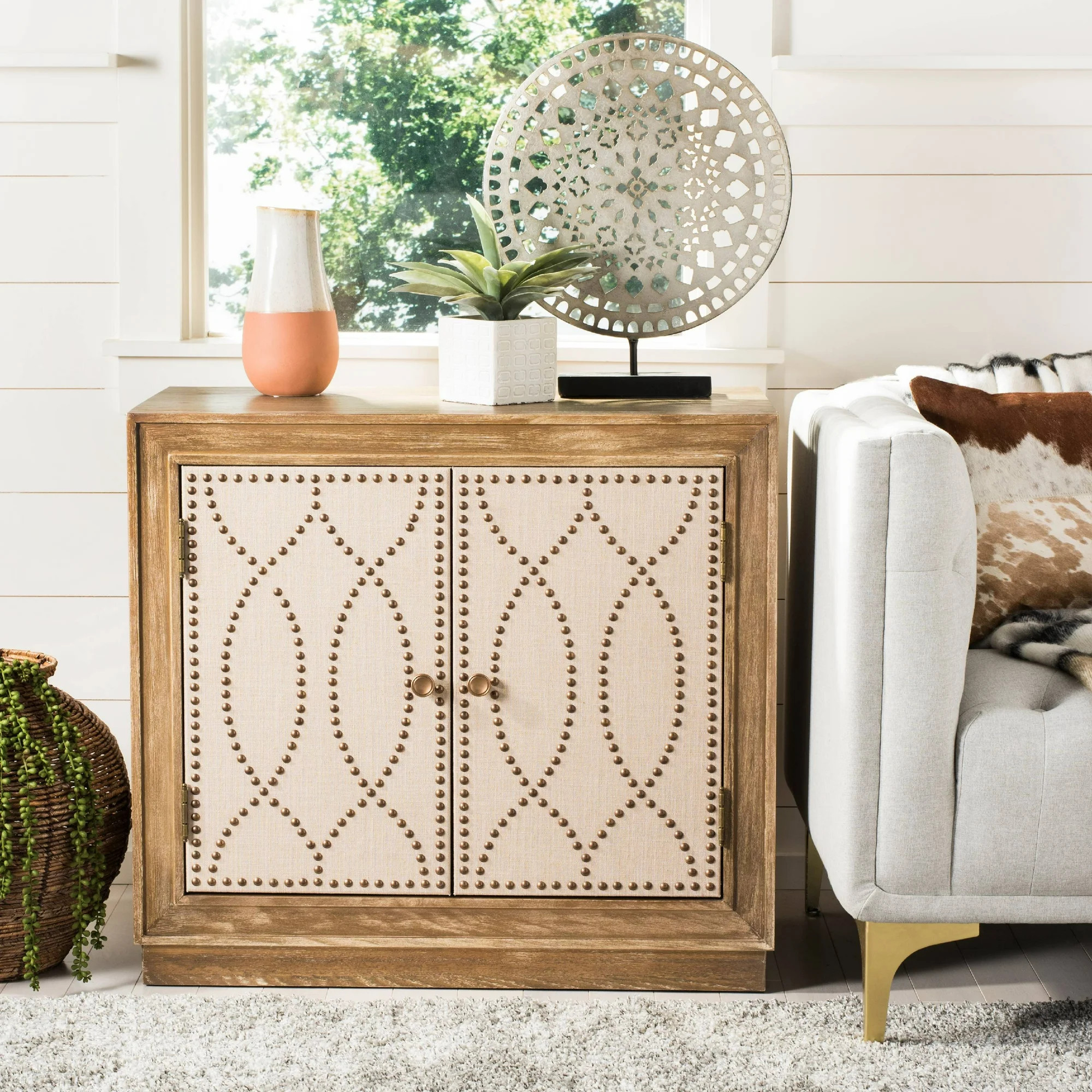 Safavieh Yuna Farmhouse 2 Door Chest | Walmart (US)