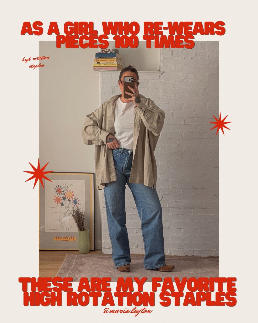 part 2 | high rotation staple pieces! linking everything i can ◡̈ 

SIZING: i am 5’4 and 135 lbs

DENIM JACKET: true to size, wearing a medium
LINEN DRESS: runs a tiny big, wearing a medium regular 
BLACK JEANS: true to size, wearing size 8 regular in levi’s and abercrombie
WHITE TEES: i did a small in all of mine! could have done a medium but i want
more fitted. 


#LTKootd #LTKSeasonal #LTKgrwm