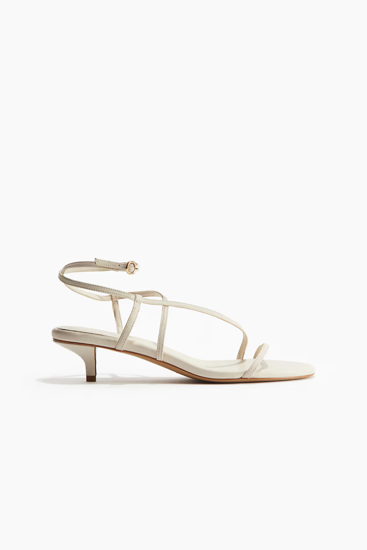 Sandalias de piel con tacón kitten | H&M (FR, IT, ES, PT, BE)