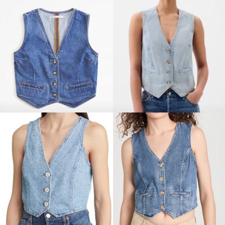 Best in vest!! Love a good denim vest!! 
I have the gap dark wash and love the versatility 💙🩵