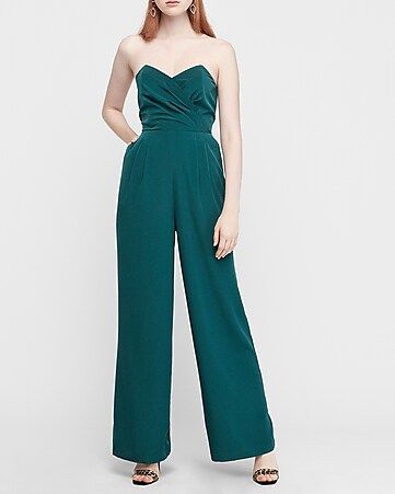 Sweetheart Wide Leg Jumpsuit | Express